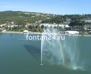 Плавающий фонтан "Женева", h=40 м