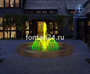 Уличный фонтан "Вулкан средний" ø=3 м