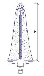 Фонтанная насадка Каскад 1½", 67 мм, нержавеющая сталь