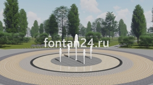 Пешеходный фонтанный комплект "Аллегро" ø=3 м Пешеходный фонтанный комплект "Аллегро" ø=3 м