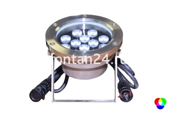 Подводный светодиодный прожектор (LED) 12 диодов, 25°, 24V.DC-RGB